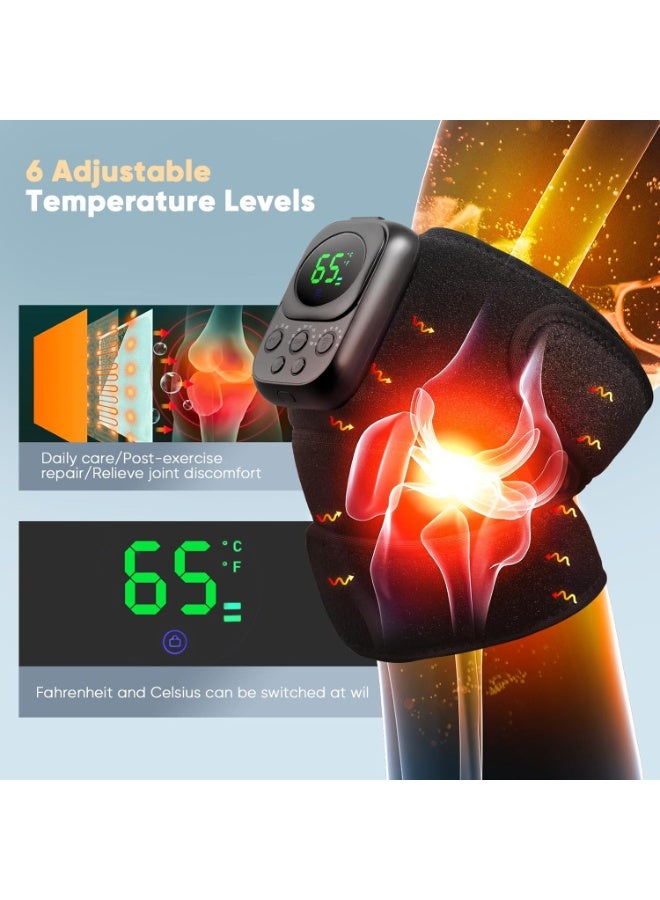 Cordless Heated Knee Massager – Rechargeable Wrap with Vibration & EMS for Knee, Shoulder & Elbow Pain Relief - Image 5